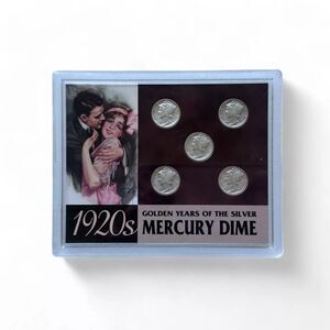 1920's Golden Years of the Silver Mercury Dime 5pc Coin Set